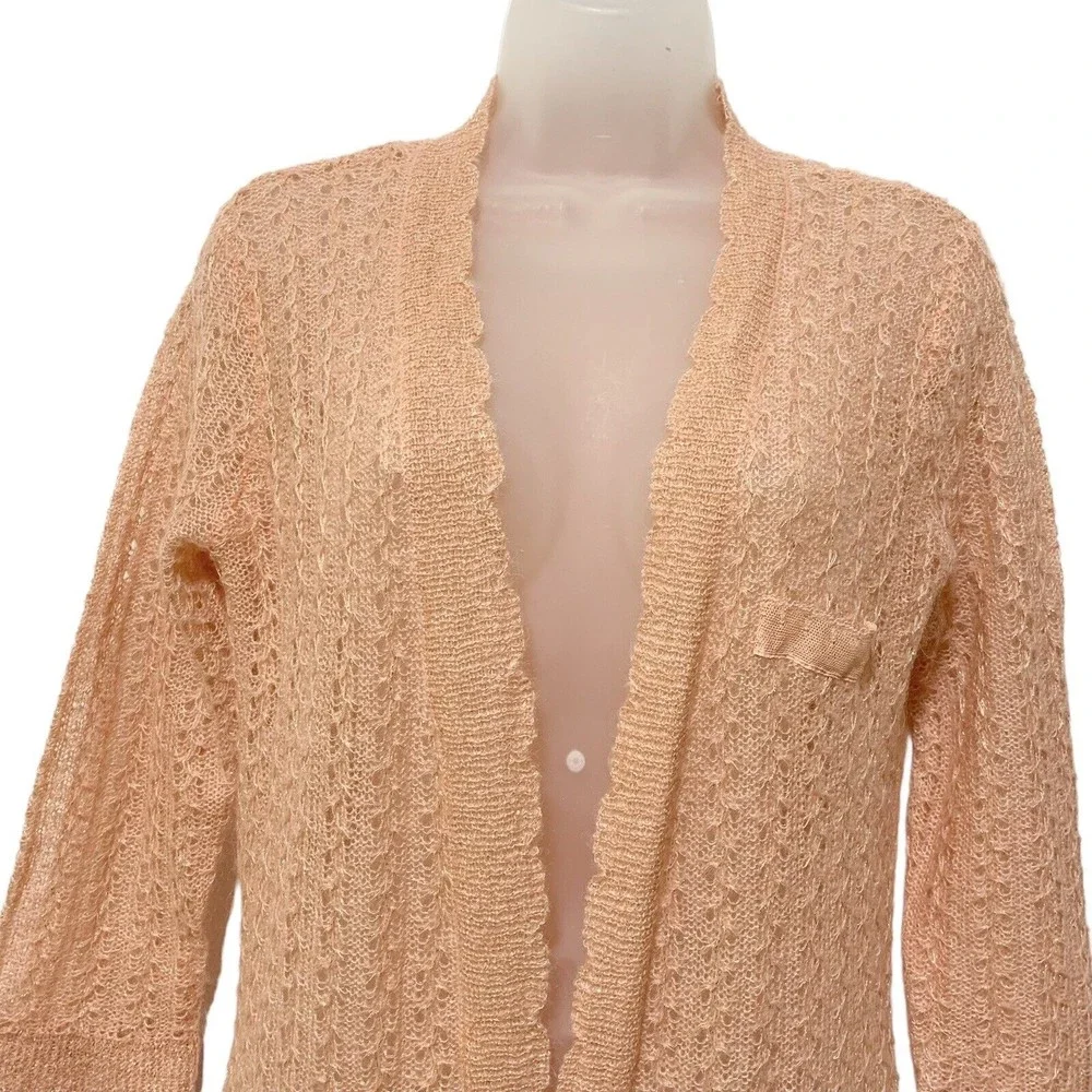Vintage 90s Victoria's Secrets Angels Sheer Knit Cadigan XS/S